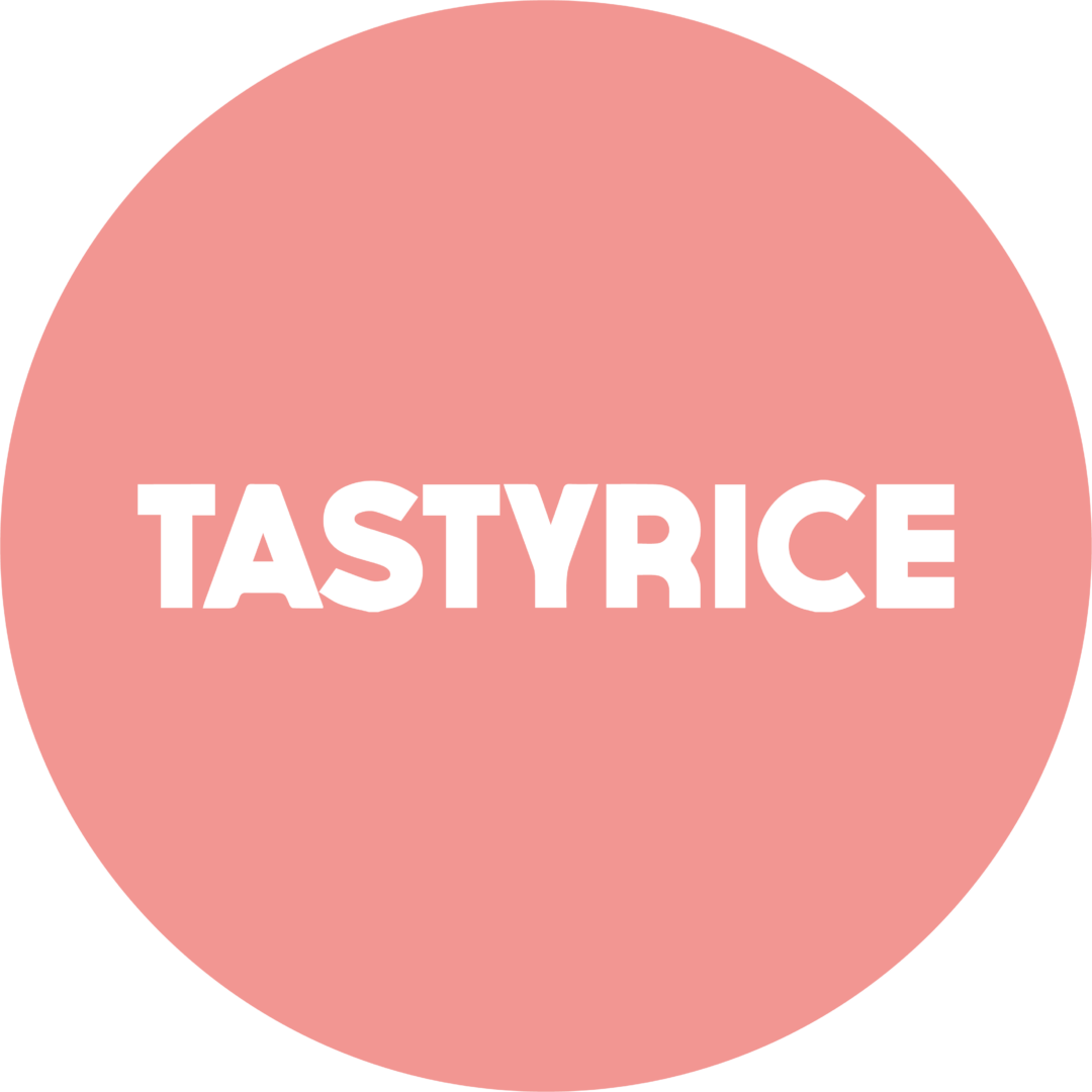 Logo de la home Tastyrice : un design moderne et épuré représentant l'identité de notre restaurant de cuisine japonaise -Sushis Bordeaux & Paris.